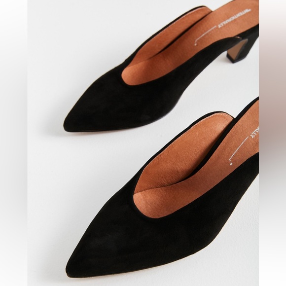 Intentionally Blank Perf Suede Mules - Picture 6 of 7